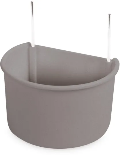 MANGEOIRE PERROQUET-VOLIERE AVEC CROCHETS 11*6.5*8CM RECYCLED
