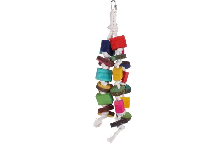 [FLA-108612] JOUET PERR.PENDENTIF DE PERLES 4 CORDES