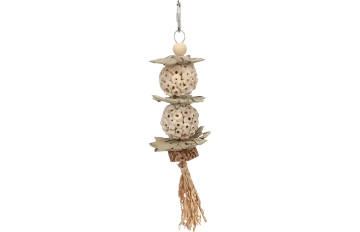 [FLA-110497] JOUET POUR PERRUCHES CAS BRUN 25CM